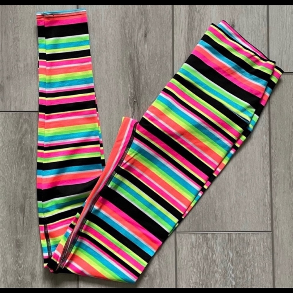 K-DEER neon striped leggings